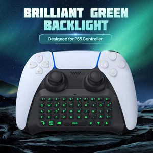 Teclado para Control PS-5 con Retroiluminación Verde, Inalámbrico/Teclado Numérico, Altavoz Integrado, Conector de Audio de 3.5mm, Compacto para Juegos - Product Image 2
