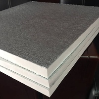 Plaque de conduit de climatisation de haute qualité d'usine panneau isolant en mousse de polyisocyanurate PIR/PU pour panneau de conduit d'air sandwich cvc