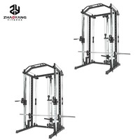 Équipement de gymnastique à domicile en métal robuste Cage de puissance multifonctionnelle Squat Rack Factory Wholesale Smith Rack pour une utilisation en intérieur
