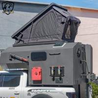Huntoo Luxe Imperméable Tout-Terrain Remorque de Camping pour Camionnette, Cabine de Voyage, Remorque Plate pour Camionnette
