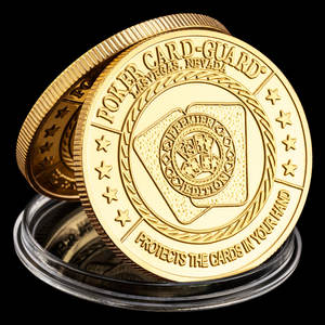 Vergoldete Poker karte King Pattern Souvenir Coin Sammler-Gedenk geschenk für die Sammlung - Product Image 4