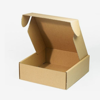 Boîte d'expédition d'expédition kraft marron écologique avec logo personnalisé Boîte en carton ondulé pliable et recyclé