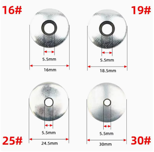 Fixation de toiture en acier inoxydable et aluminium de 35 mm, capuchon métallique pour vis de toiture, <span class=keywords><strong>rondelle</strong></span> plate en caoutchouc pour vis de toiture # 12 # 14 - Product Image 3