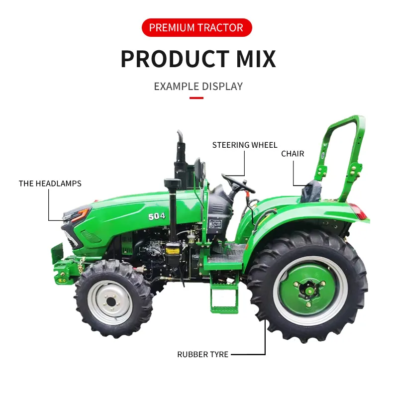 50HP 4WDトラクター504農業機械設備農業用トラクター用多機能ツール