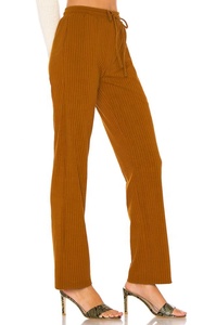 Pantaloni in tessuto <span class=keywords><strong>a</strong></span> <span class=keywords><strong>costine</strong></span> da donna personalizzati all'ingrosso pantaloni larghi in maglia di cotone eleganti eleganti allentati - Product Image 2