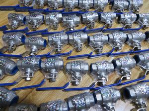 วาล์วบอลยูเนียนสองชิ้น สแตนเลสสตีล Ss304 ขนาด 2 นิ้ว 2 ชิ้น (2pcs) รุ่น TKFM Cf8m 1000 <span class=keywords><strong>Wog</strong></span> - Product Image 6