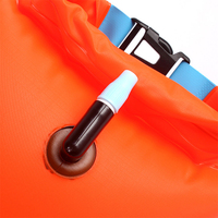 Bouée de natation gonflable étanche 12L en PVC, bouée de sécurité flottante pour la plongée et les sports nautiques en extérieur