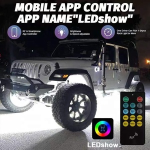 Kingshowstar 17 inch 20 Row Trắng LED bánh xe vòng ánh sáng mới nhất xe tải đuôi góc ánh sáng với ứng dụng & điều khiển từ xa 12V điện áp - Product Image 6