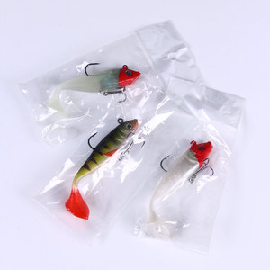 Esca da Pesca in Plastica Morbida con Testa in Piombo, 10cm 18.5g, 5pz/sacchetto, per Bass, con Amo - Vendita all'Ingrosso - Product Image 6