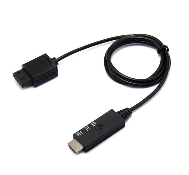 New Version Wii 2 Converter Cable 1080P Full HD for NintendoWii with Gold-Plated Connectors & USB Power Cable