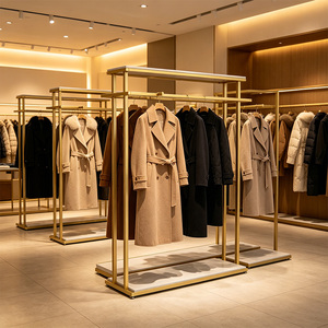 Étagère de présentation de vêtements robuste et personnalisable à prix d'usine, facile à assembler pour magasin - Product Image 3