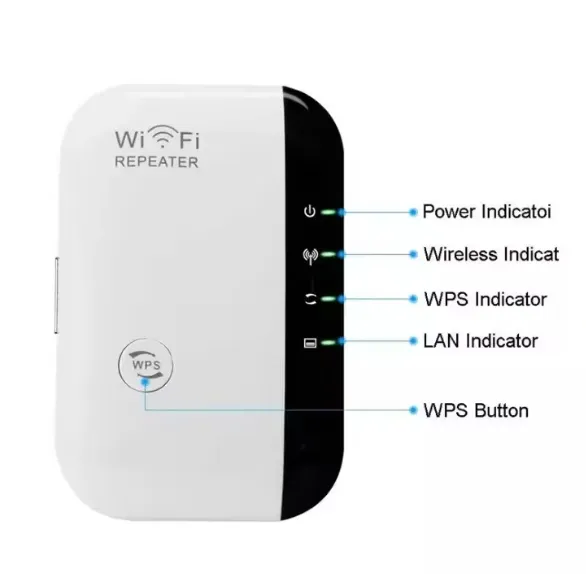 1200Mbps Wifi Repeater băng tần kép Wifi tín hiệu Extender Booster 4 ăng ten Wifi Repeater 1200Mbps 4 gam phạm vi không dây Extender