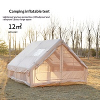 Tenda Kabin Mewah Tiup 12 AB Door House, Siap Pakai Empat Musim, Bahan Oxford Tahan Air, Multi Ruangan, Tenda Safari Grosir