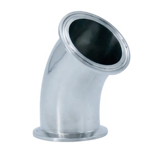 1 "cấp thực phẩm vệ sinh thép không gỉ SS316L SS304 <span class=keywords><strong>clmap</strong></span> 45 độ khuỷu tay phụ kiện đường ống uốn cong - Product Image 2