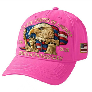 Gorra de Béisbol <span class=keywords><strong>Retro</strong></span> Ajustable con Bordado del Águila Calva, Estilo Patriótico Americano, para el 250 Aniversario de EE. UU. - Product Image 2