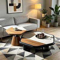 Table basse de salon personnalisée de forme irrégulière pour la maison et l'hôtel – Design élégant pour la décoration du salon
