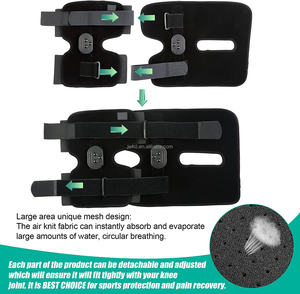 Tıbbi terapi ekipmanları ayarlanabilir tıbbi diz koruma sıkıştırma açık Patella diz desteği menteşe dizlik - Product Image 4