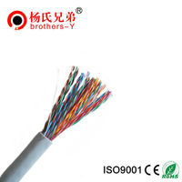 Câble téléphonique multipaires torsadé Cat3 Cat5 Cat5e à âme en gel, prix usine, fournisseur Gold Brothers Young