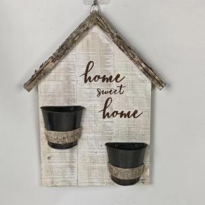 Macetas <span class=keywords><strong>de</strong></span> Madera Natural Hechas a Mano con Forma <span class=keywords><strong>de</strong></span> <span class=keywords><strong>Casa</strong></span> Sin Pintar para Interiores, GY BSCI - Product Image 4