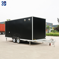 Remorque alimentaire remorquable CAMPTRL, camion de vente ambulante avec cuisine complète, kiosque de vente de snacks, café, glaces et nourriture de rue