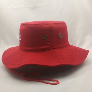 YZ Caps Personnalisé Brodé Marque Privée Plat Haut Large Bord Unisexe Parasol Seau Chapeau Casquette De Pêcheur Avec Corde - Product Image 2
