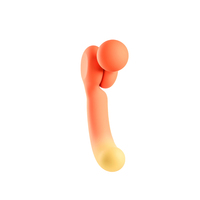 KI-gesteuerter IPX7 Wasserdichter 10-Frequenz Platin-Silikon Doppelendiger Vibrator für Klitoris- und Bruststimulation