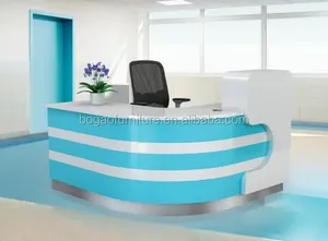 2023 JIYOU Bureau de réception de luxe moderne <span class=keywords><strong>en</strong></span> bois, finition laquée brillante, pour salon, hôpital, bureau, modèle 2020, <span class=keywords><strong>en</strong></span> promotion - Product Image 5