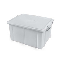 Boîte de transport empilable 40 × 30 × 22 h cm, avec couvercle Giganplast