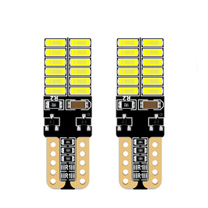 Kaidengzhe <span class=keywords><strong>T10</strong></span> 4014 24smd 194 <span class=keywords><strong>LED</strong></span> Chip Chiều Rộng Ánh Sáng Giấy Phép Tấm Ánh Sáng Xe Nội Thất Ánh Sáng Với Đa Màu Sắc - Product Image 1