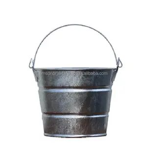 桶桶镀锌成品防漏桶，带实心手柄重型桶高品质