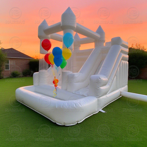 <span class=keywords><strong>Castillo</strong></span> <span class=keywords><strong>Inflable</strong></span> <span class=keywords><strong>Blanco</strong></span> para Bodas, Combo de Brincolín <span class=keywords><strong>Inflable</strong></span>, <span class=keywords><strong>Castillo</strong></span> Hinchable con Tobogán para Niños y Adultos - Product Image 2