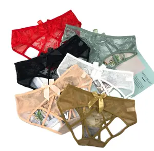 Japanese girls Transparent Thin Women Lace Underwear Solid Sexy Lingerie Panties String Womens Thongs