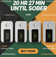 Alat Tes Alkohol Napas Airsense K1 dengan Sensor Sel Bahan Bakar, Layar Digital, Desain Portabel, Baterai Lithium, dan Corong Mulut yang Dapat Dilepas