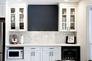 CANA Wholesale Solid Wood Slab Wet Bar Cabinet Contemporary Base Cupboard Units Wall Hanging Wine Storage Eco-Friendly 3-Year - Product Image 4