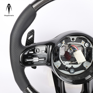 Volante de Fibra de Carbono Compatible con Benz W204 W205 W211 W212 W222 <span class=keywords><strong>Clase</strong></span> A E S C G B GLE GLC CLA GLS AMG GT, Volante con LED - Product Image 3