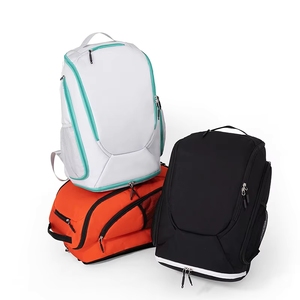 Custom Logo Oxford Unisex Waterproof <strong>Basketball</strong> Backpack Zipper Closure <strong>Shoe</strong> Compartment Letter for <strong>Outdoor</strong> Sports Travel - Product Image 2