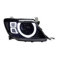 For Toyota Hilux VIGO 2008 Modified Facelift Defender Style Angel Eye Bi-Xenon Bi-LED Projector Plug and Play Headlight Assembly