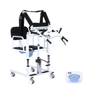 Machine de transfert de patient paralysé Chaise de transfert de personnes âgées clouées au lit Chaise de transfert de levage handicapée - Product Image 5