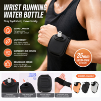 Botella de Agua Deportiva de Silicona, Portátil, para Montar en el Brazo, para Ciclismo, Running y Ejercicio al Aire Libre