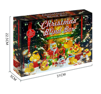Lot de 24 mini-jouets anti-stress mignons en boîte mystère - Jouets compressibles aléatoires pour festivals et anniversaires