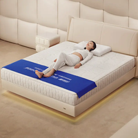 Colchón de muelles para hotel de 5 estrellas de lujo, cama doble, espuma viscoelástica, tamaño King con tecnología acolchada, precio de fábrica, función plegada