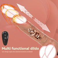 6,3 Zoll wiederauf ladbare 10-stufige Vibration 5-stufige teleskop isch beheizte Hand dildo für Paare Sex maschine Sexspielzeug Triebwerk