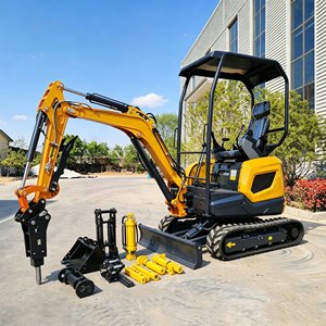 Livraison gratuite HESSNE Mini-excavatrice compacte sur chenilles de 1,2 à 3,5 tonnes avec système entièrement hydraulique - Product Image 1