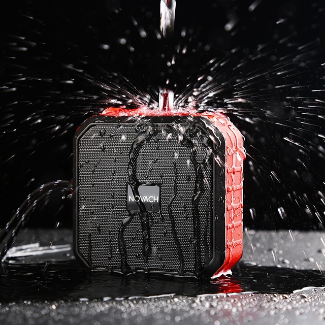 Wireless IPX7 Waterproof Woofer Speaker with USB Memory Card Support Portable for Bicycle & Outdoor Use 1000-2000mAh Battery