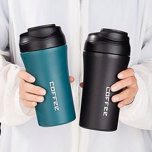 Tazas de Café Personalizadas de Acero Inoxidable Aisladas al Vacío de 450 ml, a Prueba de Fugas, para Viaje, Muestras Gratis, Venta al por Mayor - Product Image 1