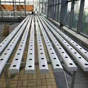 ระบบปลูกพืชไร้ดินแบบ NFT ขนาดใหญ่พร้อมรางปลูก PVC รูปทรงสี่เหลี่ยมสำหรับโรงเรือน - การปลูกแบบยั่งยืนที่เป็นมิตรกับสิ่งแวดล้อม - Product Image 1