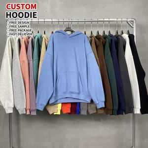 Sudadera con Capucha Extra Grande de Felpa 100% Algodón de Alta Calidad, Fabricante de Ropa Urbana Unisex, Sudadera con Capucha Negra Bordada Personalizada para Hombre - Product Image 2