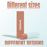 Emballage cosmétique de luxe pour mascara et rouge à lèvres, boîte de maquillage personnalisée avec logo pour gloss à lèvres, baume à lèvres, mascara