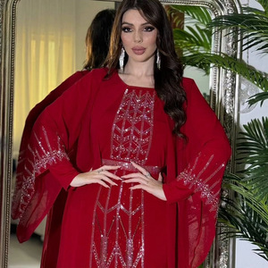 Vestido afgano musulmán de alta calidad, falda larga, ropa islámica, túnica musulmana, Dubái - Product Image 1