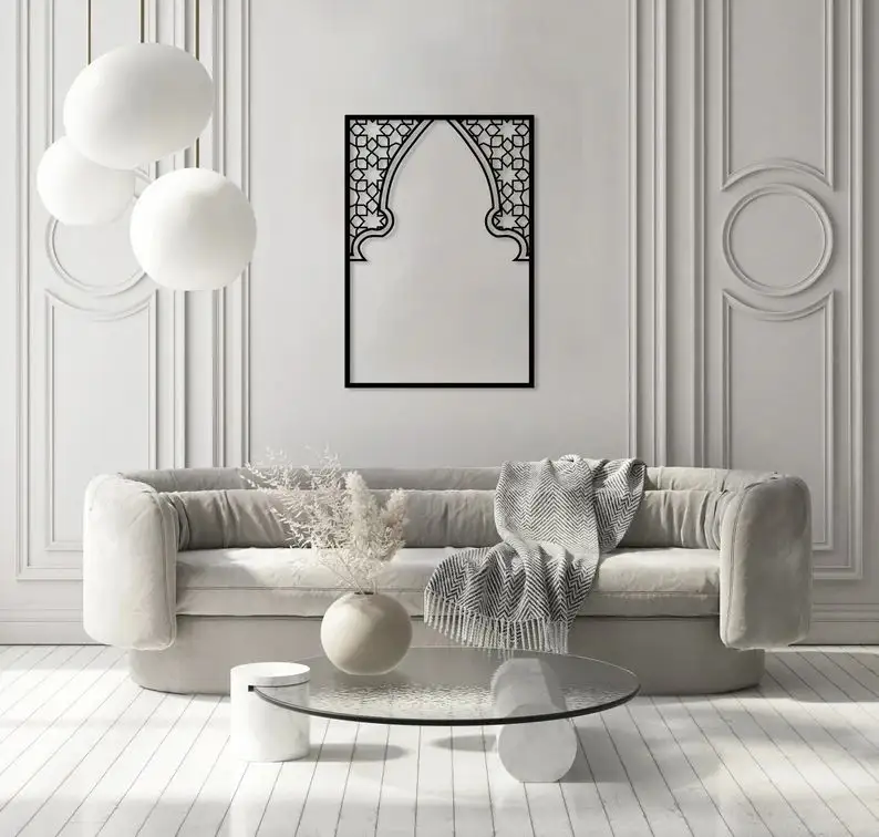 Metal Islamic Home Decor Unique Islamic Art Arabic Door Decor Muslim Housewarming Gift Ramadan Decorations